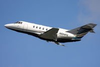 N854FL @ ORF - Flight Options 1999 Raytheon Hawker 800XP N854FL climbing out from RWY 5 en route to Witham Field (KSUA) - Stuart, Florida.