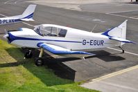 G-EGUR @ EGCB - ex German registered 1961 Societe Aeronautique Normande JODEL D140B, c/n: 52 at Manchester Barton