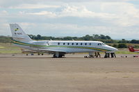 M-AGIC @ EGFH - Justair's Citation Sovereign visiting Swansea Airport. - by Roger Winser