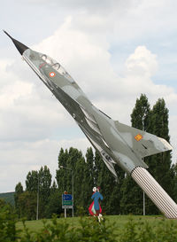 243 - S/n 243 - Dassault Mirage 3B-RV preserved on a roundabout at the entrance of this town... - by Shunn311