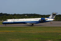 N154GJ @ ORF - United Express (GoJet Airlines) N154GJ (FLT GJS7381) on taxiway Charlie taxiing to RWY 23 for departure to Chicago O'Hare Int'l (KORD).