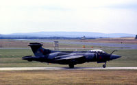 XW530 @ EGQS - Buccaneer S.2B of 12 Squadron awaiting clearance to join the active runway at RAF Lossiemouth in the Summer of 1982. - by Peter Nicholson