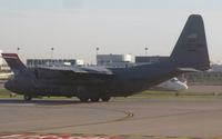 92-3281 @ KMSP - 96th Airlift Squadron Flying Vikings C-130 departing on a mission.