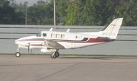 N110BA @ KMSP - Bemidji Aviation's 110BA Queen Air departing for another morning run to outstate MN. - by Kreg Anderson