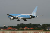 OO-TUC @ EBBR - Several seconds before landing on RWY 25L - by Daniel Vanderauwera