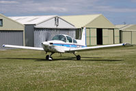 G-IFLI @ X5FB - Gulfstream American AA-5 Cheetah at Fishburn Airfield in July 2010. - by Malcolm Clarke