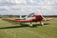 G-AYGA @ X5FB - Jodel D117 at Fishburn Airfield in July 2010. - by Malcolm Clarke