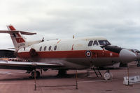 XS709 @ EGQL - Dominie T.1 of 6 Flying Training School at RAF Finningley on display at the 1984 RAF Leuchars Airshow. - by Peter Nicholson