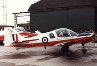XX611 @ EGQL - Bulldog T.1 of Glasgow & Strathclyde University Air Squadron on display at the 1984 RAF Leuchars Airshow. - by Peter Nicholson