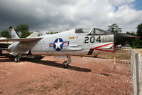 150879 - US Navy Crusader c/s preserved inside Savigny-les-Beaune Museum... Ex. French Navy as '1' - by Shunn311