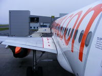 G-EZAJ @ EGGP - boarding EZAJ for our flight to Amsterdam Schiphol - by Chris Hall