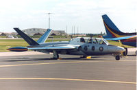 MT-30 @ MHZ - CM-170 Magister of 33 Squadron Belgian Air Force in 30th anniversary markings on the flight-line at the 1990 RAF Mildenhall Air Fete. - by Peter Nicholson