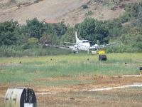 N69301 @ POC - Landing on runway 8R - by Helicopterfriend