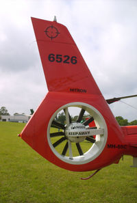 6526 - 10 blade new generation fenestron tail rotor as viewed from starboard - by George A.Arana