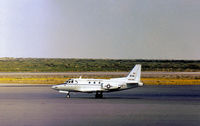 158381 @ ELP - CT-39E Sabreliner of Squadron VR-30 based at NAS North Island on transit through El Paso in October 1978. - by Peter Nicholson