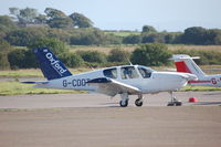 G-CDDT @ EGFH - Coded DT. Socata Trinidad of Oxford Aviation Academy on a training flight from London Oxford Airport. - by Roger Winser