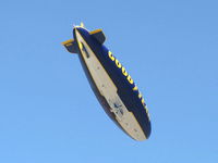 N10A @ CMA - 1979 Goodyear GZ-20A BLIMP 'SPIRIT OF AMERICA', near overhead, not in descent - by Doug Robertson