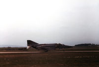 35 65 @ EGQS - RF-4E Phantom of AKG-52 awaiting clearance to join the active runway at RAF Lossiemouth in May 1984. - by Peter Nicholson