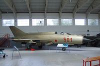 501 - Mikoyan i Gurevich MiG-21PF FISHBED-D at the Imperial War Museum, Duxford - by Ingo Warnecke