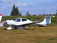 G-CFJN @ EGBE - Atlantic Flight Training Ltd Diamond Aircraft Industries DA40D - by Chris Hall