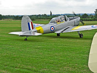 G-BCEY @ EGKH - DH Chipmunk T10 (WG465) taxiing out at Headcorn - by Jeff Sexton