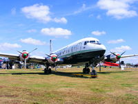 G-SIXC @ EGBE - Sadly, this DC-6 will never fly again, but there are plans to convert it into a restaurant at Coventry Airbase - by Chris Hall