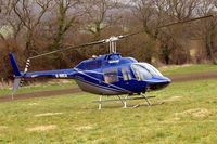 G-BBCA @ EGBC - Bell 206B-2 Jet Ranger II [1101] Cheltenham Racecourse~G 14/03/2008. - by Ray Barber