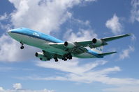 PH-BFB @ TNCM - Boeing 747-406, c/n: 24000 - by Trevor Toone