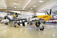 N151MC @ ENW - Parked in the hangar with another P-51, JRFs, J4F
