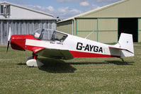 G-AYGA @ X5FB - Jodel D117 At Fishburn Airfield, UK in July 2010. - by Malcolm Clarke