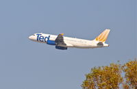 N441UA @ KLAX - United Airlines/TED Airbus A320-232, N441UA departing 25R KLAX. - by Mark Kalfas