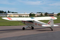 SE-KEG @ ESSL - Piper Cub used for towing adds by Östgötaflyg from Linköping City airport. - by Henk van Capelle