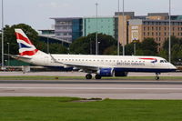 G-LCYJ @ EGCC - British Airways Embraer ERJ-190-100SR operated by Cityflyer Express - by Chris Hall