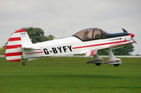 G-BYFY @ EGBK - 1992 Avions Mudry And Cie CAP 10B, c/n: 263 arriving at 2010 LAA National Rally at Sywell - by Terry Fletcher