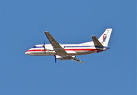 N382AE @ KLAX - American Eagle SAAB 340B, N382AE 25R departure KLAX. - by Mark Kalfas