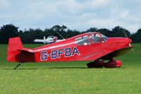 G-BFBA @ EGBK - 1959 Societe Aeronautique Normande JODEL DR100A, c/n: 88 at 2010 LAA National Rally - by Terry Fletcher