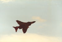 XT867 @ EGQL - Phantom FG.1 of 111 Squadron climbing after take-off at the 1983 RAF Leuchars Airshow. - by Peter Nicholson