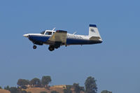N526SA @ KCCR - Locally-based 1984 Mooney M20J airborne from RWY19L at Buchanan Field - by Steve Nation