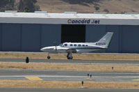 N725DC @ KCCR - Locally-based 1981 Cessna 421C rolling out on RWY19R at Buchanan Field - by Steve Nation