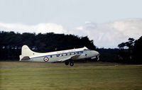 XR441 @ EGQS - Sea Heron of RNAS Yeovilton's 781 Squadron landing at RNAS Lossiemouth in the Summer of 1972. - by Peter Nicholson