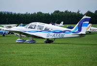 G-AYAW @ EGLM - Piper Cherokee 180 at White Waltham - by moxy