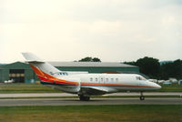 G-UWWB @ FAB - British Aerospace demonstrated this Series 800 BAe 125 at the 1986 Farnborough Airshow. - by Peter Nicholson