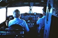 N47CE - Looking in the cockpit while in flight