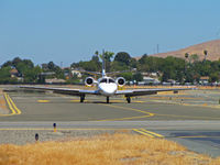 N398LS @ KCCR - Head-on shot of Les Schwab Tires 1998 Cessna 550 taxiing to PSA ramp - by Steve Nation