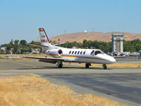 N398LS @ KCCR - Les Schwab Tires 1998 Cessna 550 taxiing to PSA ramp on arrival from KCXP/Carson City, NV - by Steve Nation