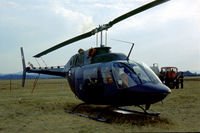 136224 @ EGVI - CH-136 Kiowa of 444 Squadron Canadian Armed Forces based at Lahr on display at the 1976 Intnl Air Tattoo at RAF Greenham Common. - by Peter Nicholson