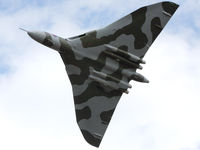 G-VLCN @ EGBR - Avro 698 Vulcan B2 captured whilst carrying out a few circuits of Breighton Airfield during the September 2010 Helicopter Fly-In. Awesome! - by Malcolm Clarke