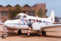 VP981 @ MHZ - Devon C.2 of 207 Squadron at RAF Northolt on display at the 1984 RAF Mildenhall Air Fete. - by Peter Nicholson