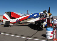 N13HP @ KRTS - Race #105 1948 Hawker Sea Fury Unlimited Class @ Reno Air Races with ground crew working on that big oi' engine! - by Steve Nation