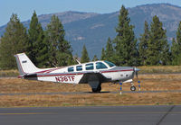 N36TF @ KTRK - Visiting Beech B36TC rolling out at Truckee-Tahoe Airport - by Steve Nation